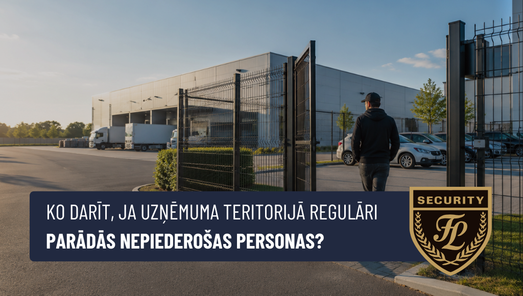 Ko darīt, ja uzņēmuma teritorijā regulāri parādās nepiederošas personas?